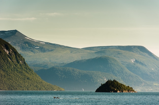 Le beau paysage de Norvège à l'été 2014