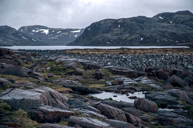 Beau paysage de la péninsule de Kola