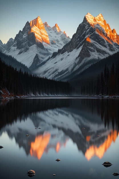 Beau paysage photographie fond d'écran fond pics lac canyon ciel nuages blancs