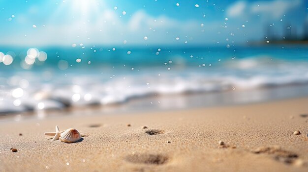 beau paysage de plage côtière