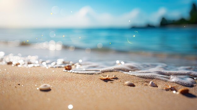 beau paysage de plage côtière