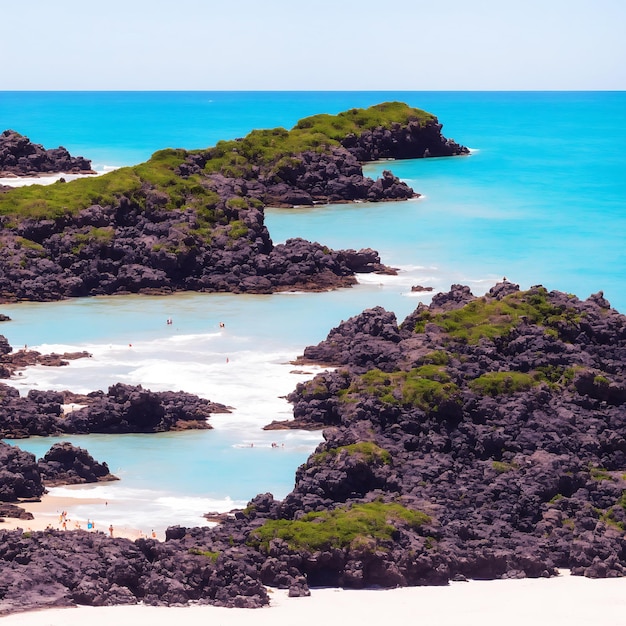 Beau Paysage De Plage Génératif Ai