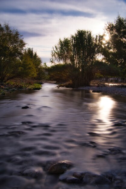 Beau paysage d'une rivière.