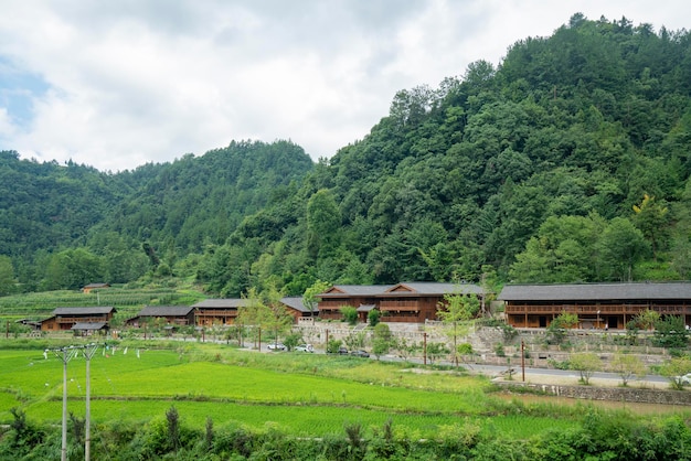 Beau paysage rural en Chine