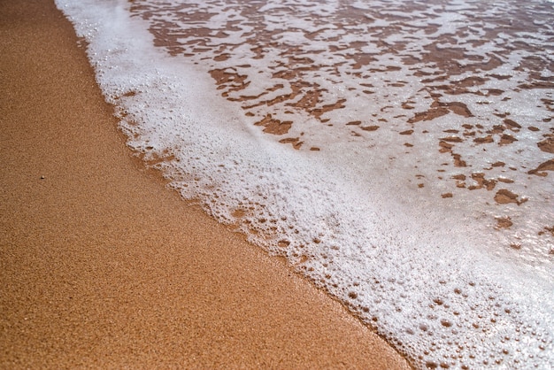 Beau paysage de sable et de mer