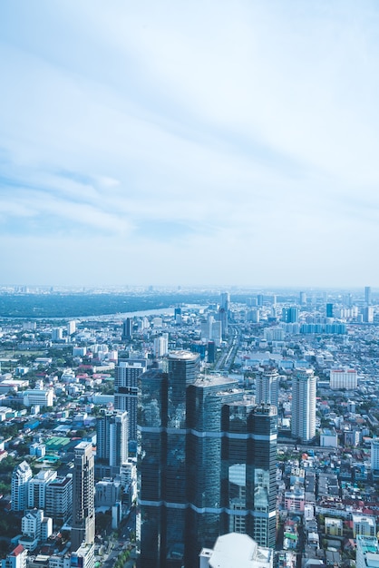 Beau paysage urbain avec architecture et bâtiment à Bangkok