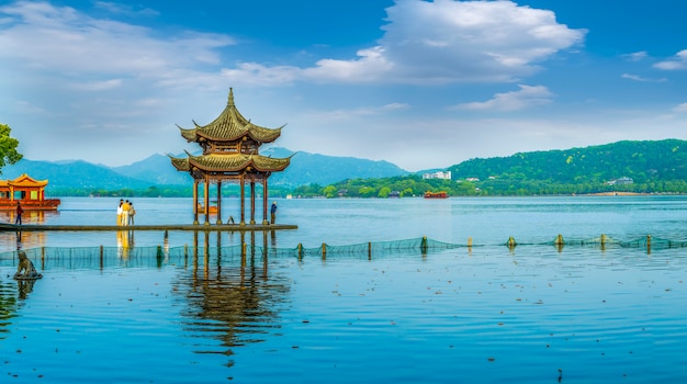 Beau paysage de West Lake, Hangzhou