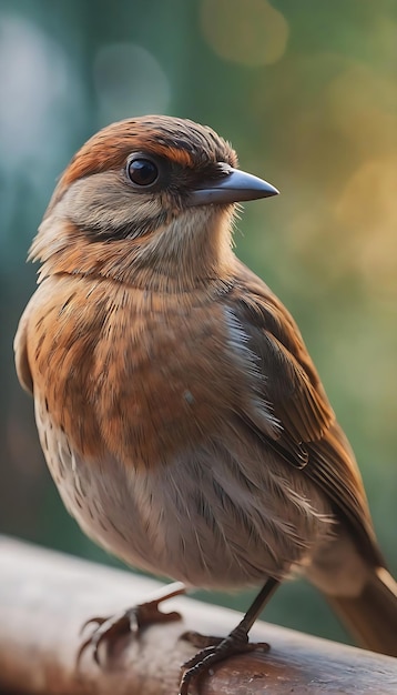 Un beau portrait d'un papier peint d'un oiseau