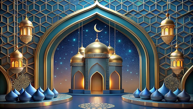 Le beau Ramadan Kareem Illustration de fond