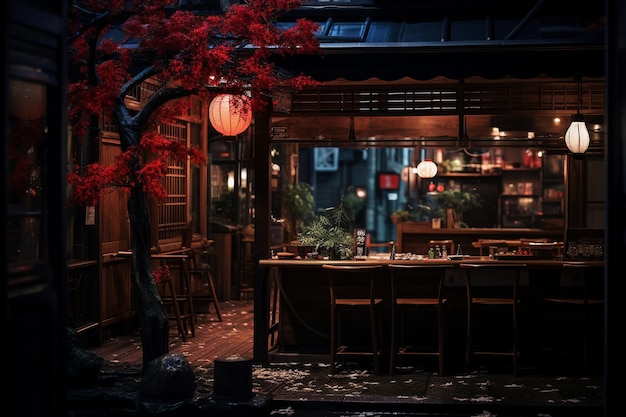 Un beau restaurant japonais Ramen