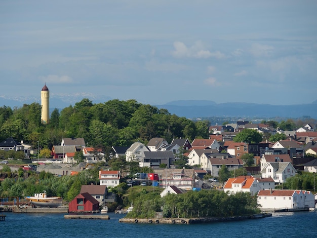 Photo le beau stavanger en norvège.