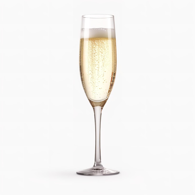 Photo beau verre isolé sur fond blanc