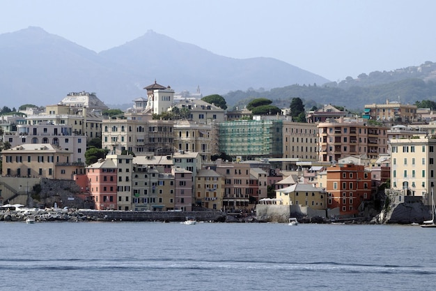 Photo le beau village de boccadasse à gênes