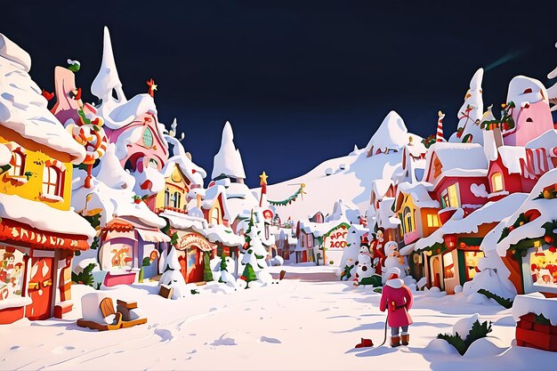 Le beau village de Noël