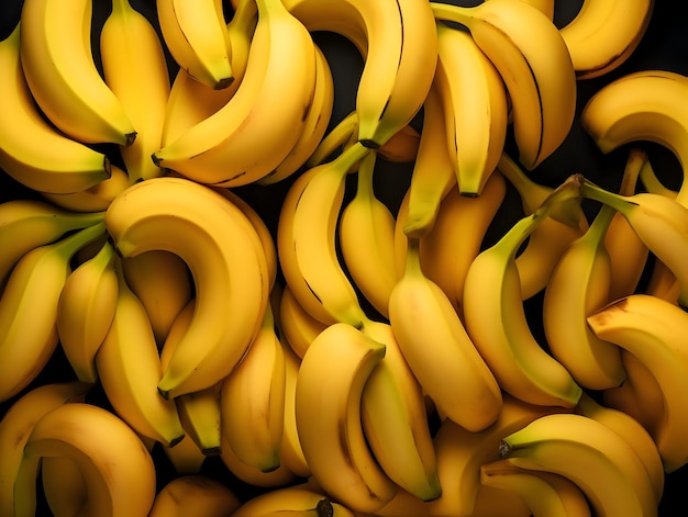 Photo beaucoup de bananes en arrière-plan fruits de haute qualité