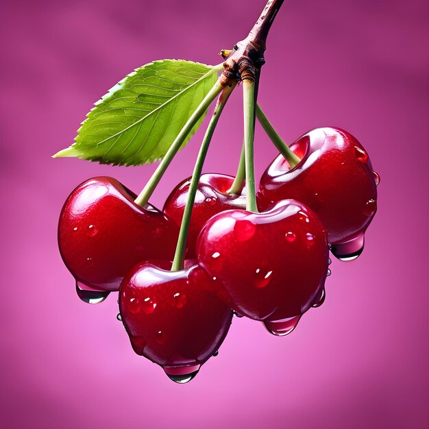 Photo beaucoup de cerises