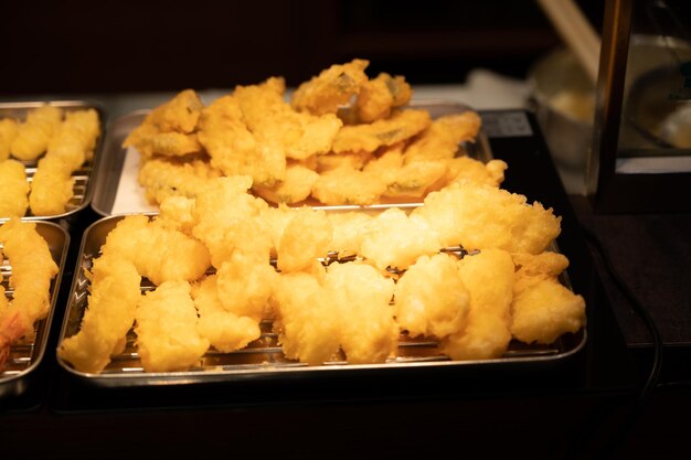 Photo beaucoup de tempura