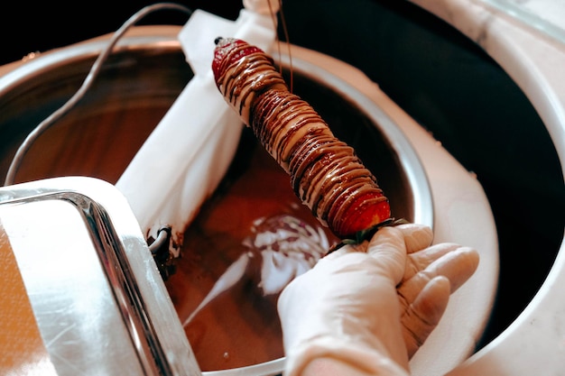 beaucoup de variétés de pralines au chocolat