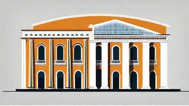 La beauté de l'architecture grecque classique