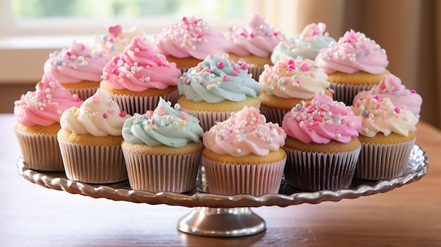 La beauté des cupcakes avec leurs tourbillons de glaçage et de pépites parfaitement dosés