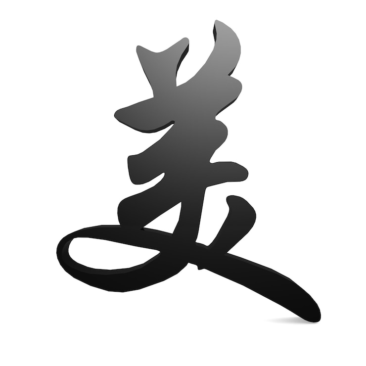 Photo beauté dans le mot chinois