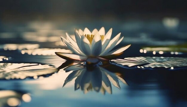 Photo la beauté dans la nature fleur de lys d'eau de lotus