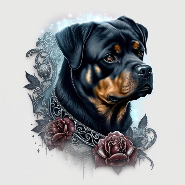 Photo la beauté du rottweiler