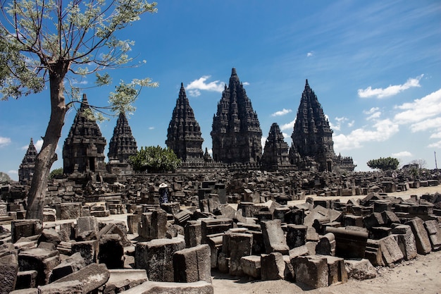 la beauté du temple de Prambanan à Yogjakarta en Indonésie