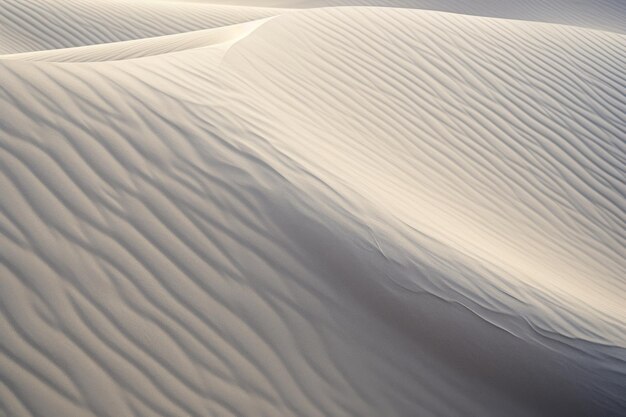 Photo la beauté éthérée capture la sérénité de la texture des dunes de sable de la vallée de la mort d'en haut