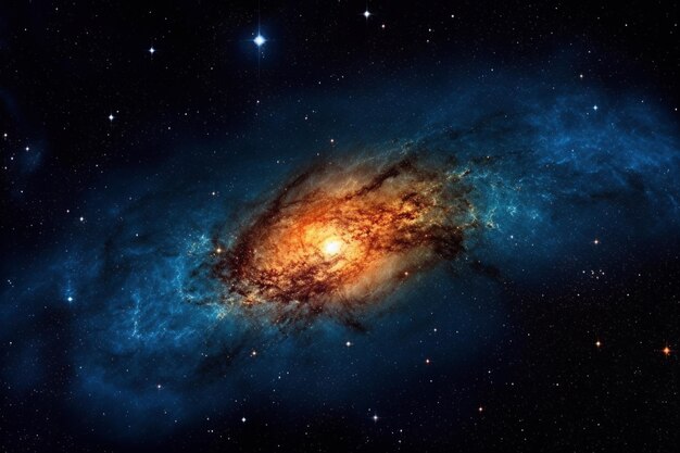 La beauté des étoiles inconnues d'une planète et d'une galaxie dans un espace libre
