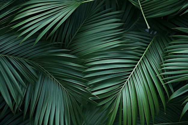 La beauté des feuilles de palmier