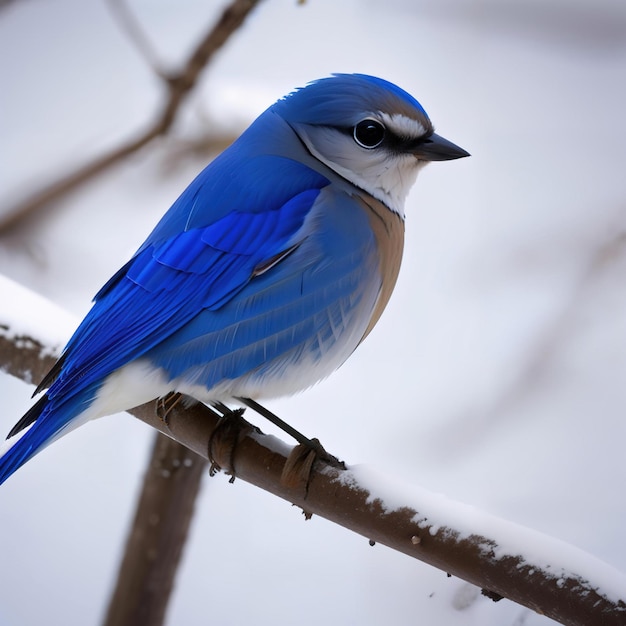 Photo la beauté de l'hiver avec les oiseaux