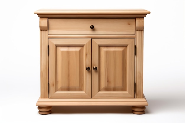 Beauté isolée de l'armoire en bois