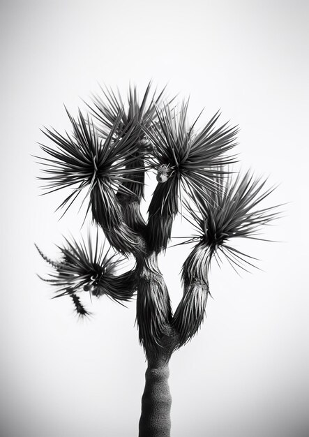 Beauté monochromatique Photographie noir et blanc de Joshua Tree AI générative