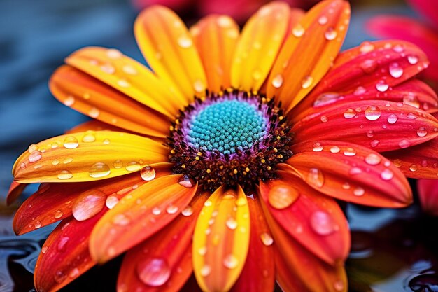 Photo la beauté de la nature capturée en fleurs colorées de près