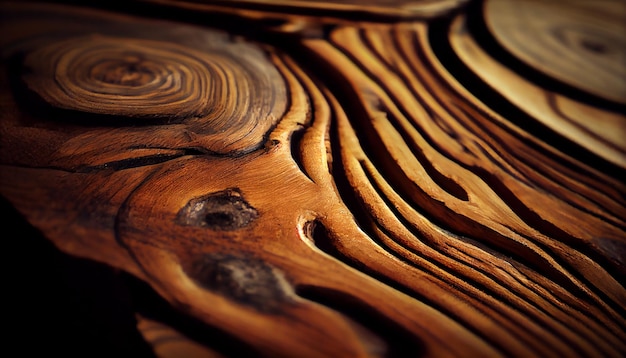 Photo beauté de la nature dans les planchers de bois franc noués rustiques ai générative