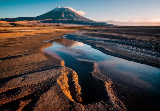 de la beauté d'un paysage volcanique