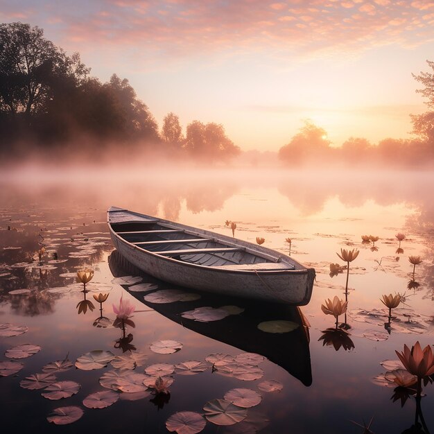 La beauté sereine d'un lever de soleil