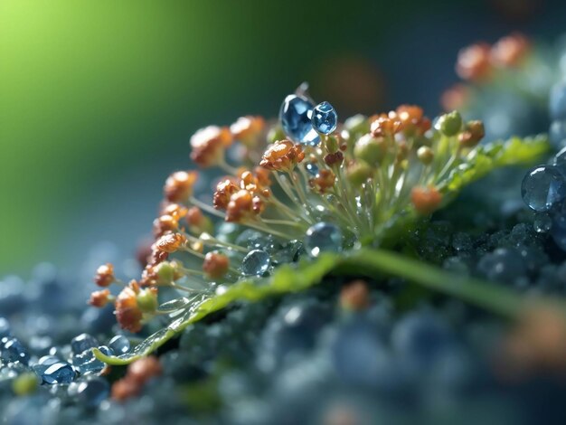 Photo la beauté tachetée de la nature en gros plan macro prise de vue générée par l'ia