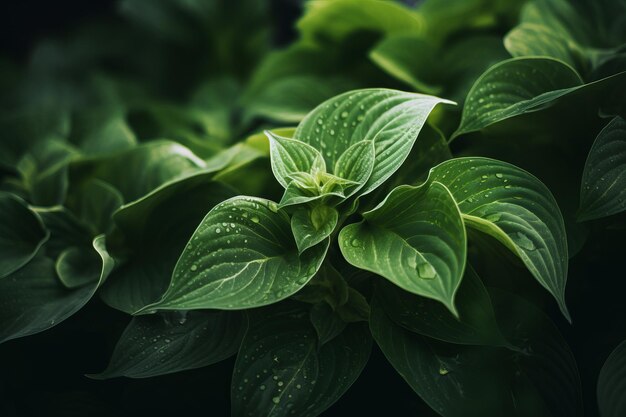 Photo la beauté verdoyante de la nature la plante à feuilles vertes qui donne de la vigueur