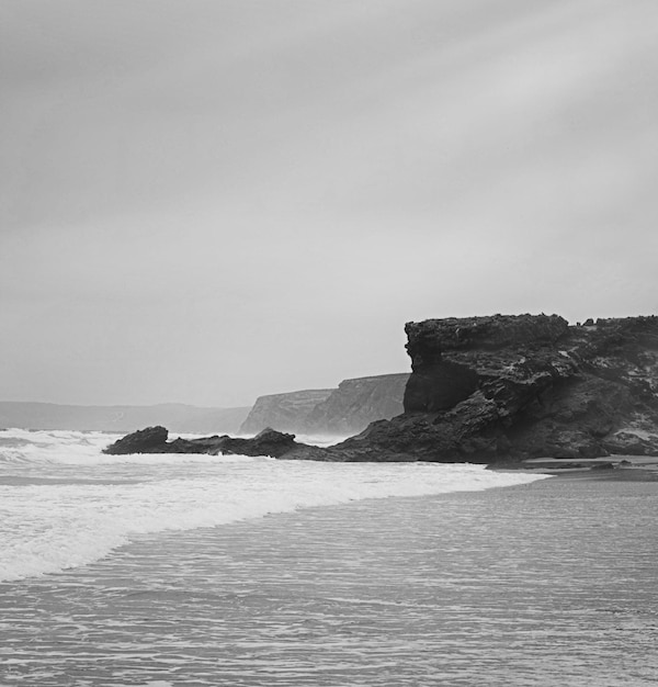 Beaux-arts de paysages de la côte de l'océan Atlantique