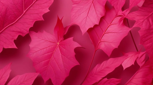 Photo de beaux feuilles roses pour le papier peint de bureau