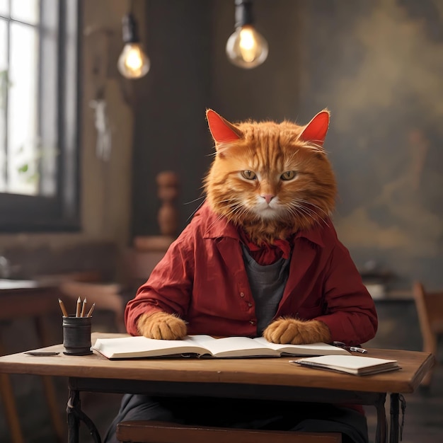 De beaux livres d'étude sur le chat rouge