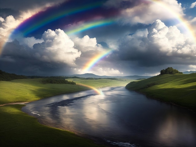 Les beaux nuages et les arcs-en-ciel