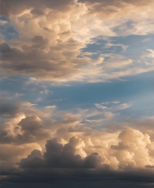 Beaux nuages dans le ciel