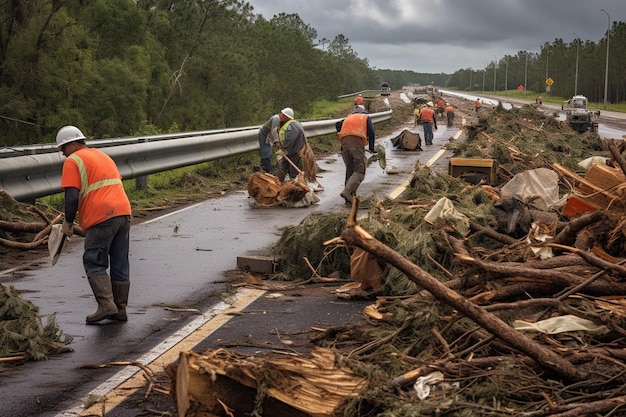 Photo beaux paysages d'angle élevé de l'océan après l'ouragan à bonaire