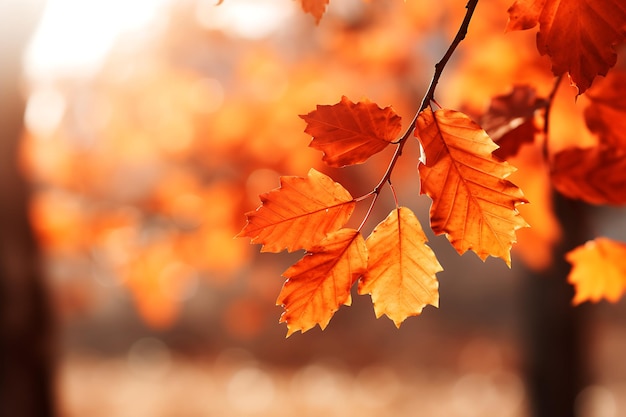 Beaux paysages d'automne avec des feuillages colorés des feuilles qui tombent en arrière-plan naturel