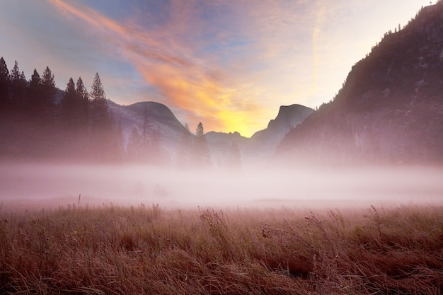 Beaux paysages du parc national de Yosemite, Californie