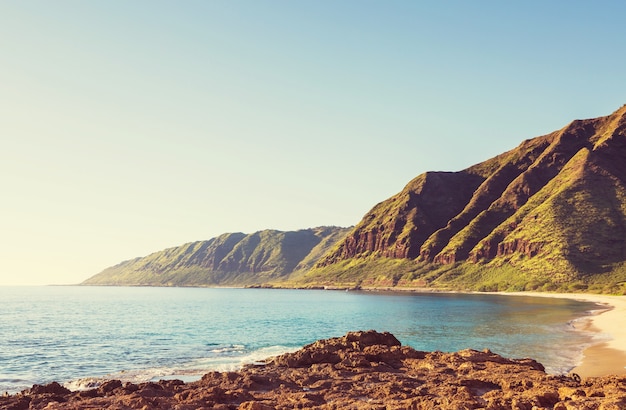 Beaux paysages sur l'île d'Oahu, Hawaï