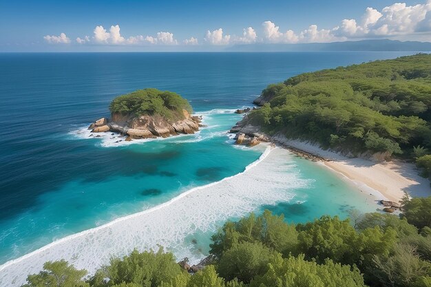 Beaux paysages de la mer et de l'océan pour les voyages de loisirs et les vacances